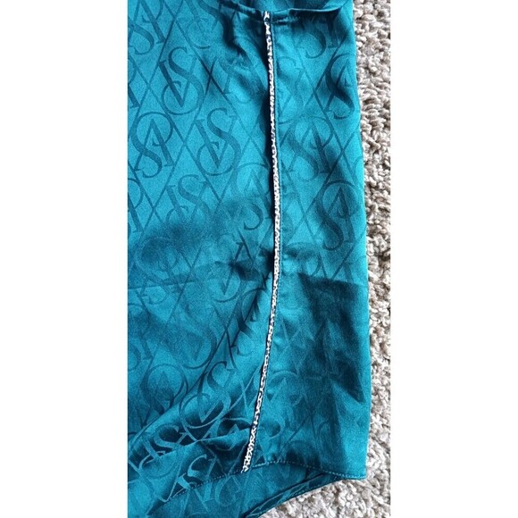 Victoria’s Secret Satin Racerback Camisole Tank Top Size Small Green VS Logo - Picture 2 of 6